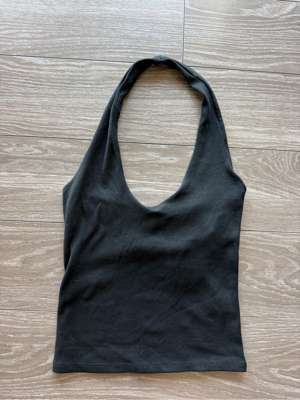 Zara Black Halter-Style Tank Top